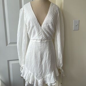 NWT White Wrap Dress
